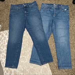 old navy high waisted straight jeans